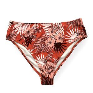 TAHITI Swimwear Floral Print Women's Bikini Bottom Size S